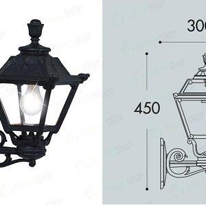Bisso/Golia Lanterna quadra E27 Classica